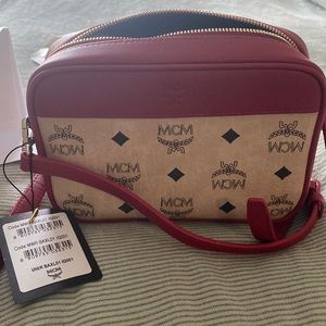 Red MCM Crossbody
